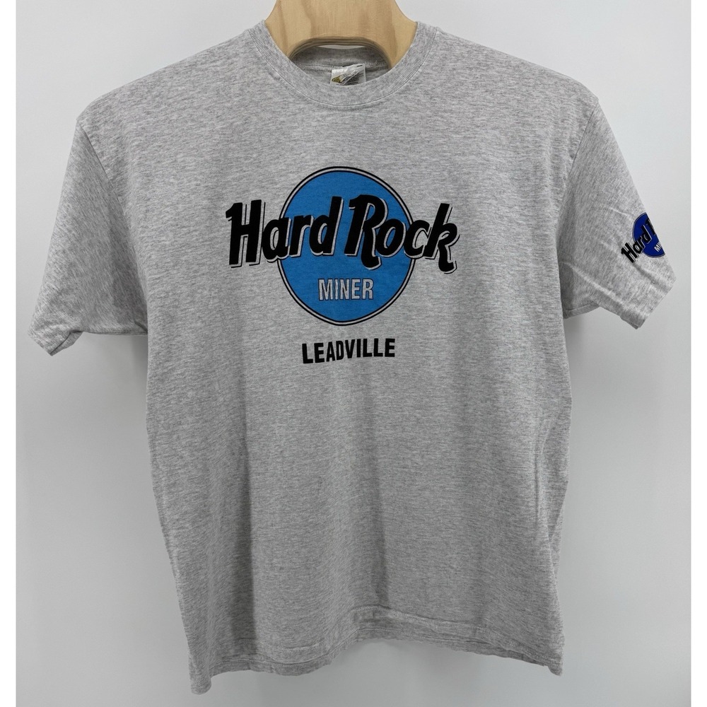Vintage 90s Touch of Gold Hard Rock Cafe Miner Leadville T-Shirt Size XL
